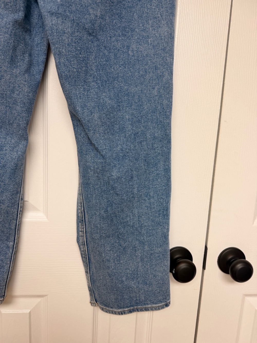 AE Highest Rise 90s Boyfriend Jeans Distressed Light Wash High Rise Baggy - Picture 10 of 12